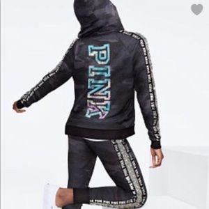 Vs Pink set mermaid bling jacket and pants